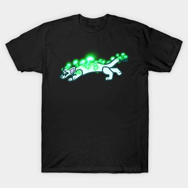 Foxfire Long-tail Weasel T-Shirt by SableShroom